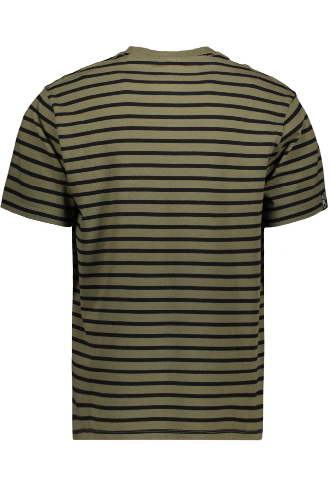 MERCHANT STRIPE TEE M1012290A OLIVE STRIPE
